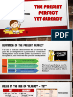 The Present Perfect Yet - Already Structure - Trabajo en Grupo PDF