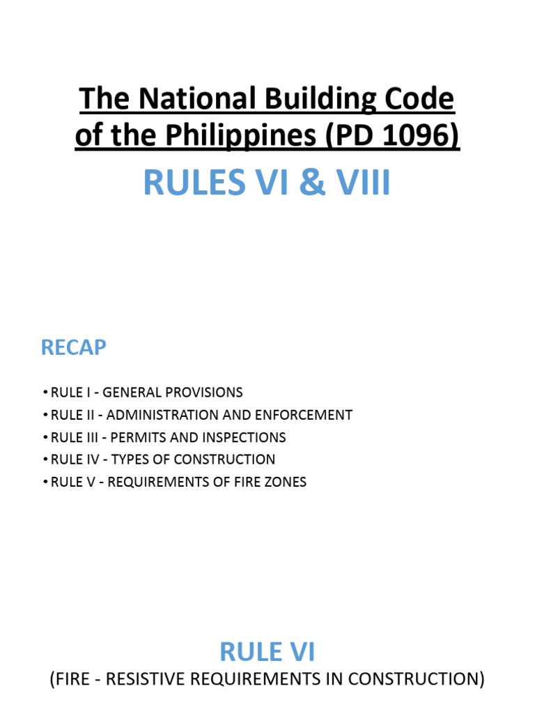 Philippine National Building Code Overview | PDF | Building | Apartment