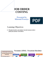 Job Order Costing2 - Journal Entries