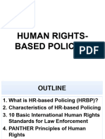Human Rights Based Policing