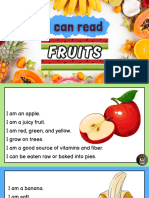 I Can Read-Fruits (Reading Cards)