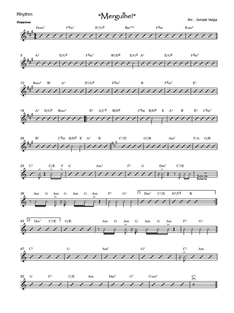 Base Harmonica - Mergulhe Cassiane | PDF