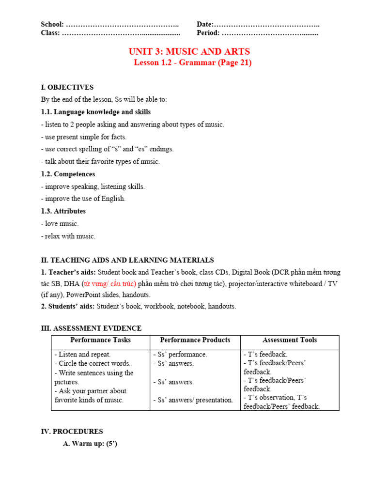 UNIT 3 - LESSON 1 - PART 2 - Grammar | Download Free PDF | Question ...
