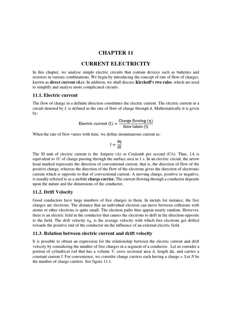 Understanding Electric Current and Circuits | PDF | Electrical ...
