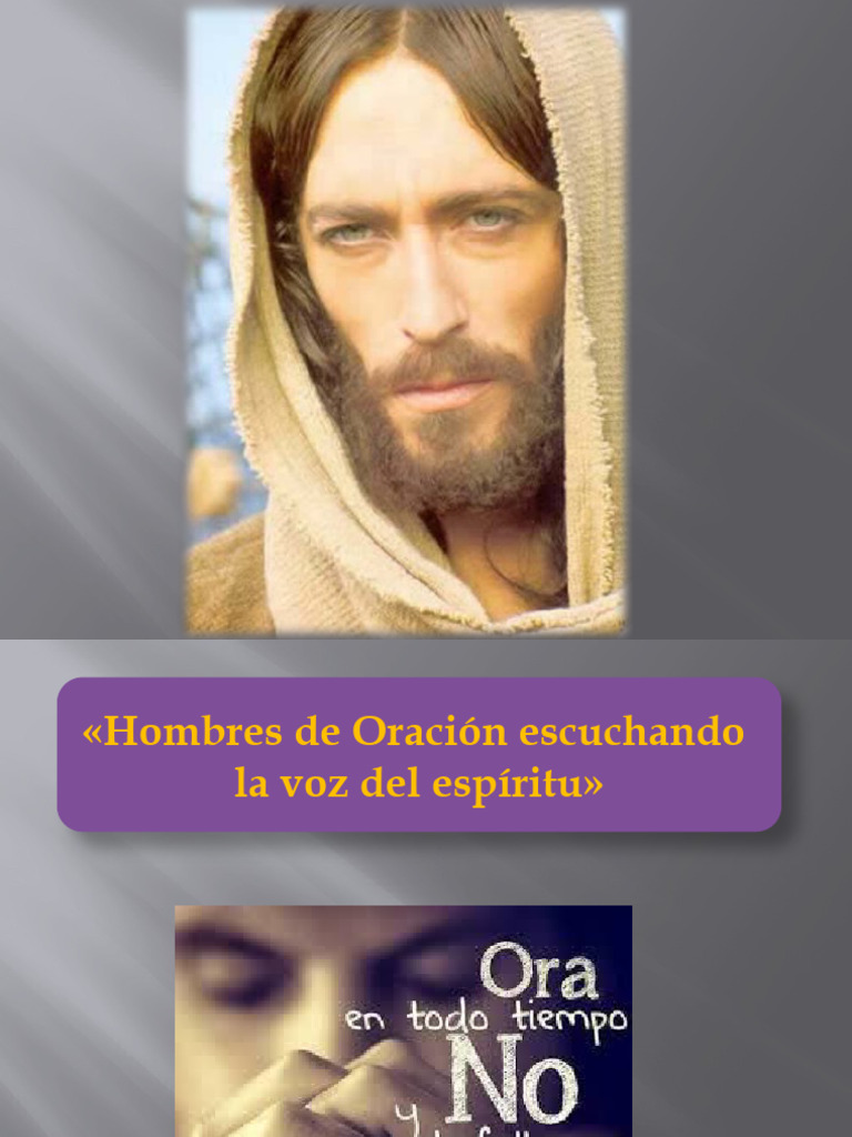 Hombres de Oracion, Escuchando La Voz Del Espiritu | PDF | Dios | Oración