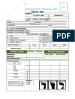 Ficha Datos Bioantropometricos de La Estudiante de Secndaria