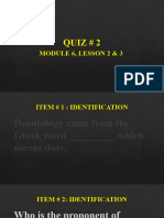 Quiz # 2