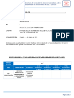 Ept Computación 1° 2° - Informe de Resultados de La Evaluación Diagnóstica