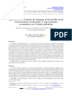 Aportacion Del Camino de Santiago Al Desarrollo Local Caracteristicas Territoriales y Repercusiones Economicas en El Tramo Palentino 1162148