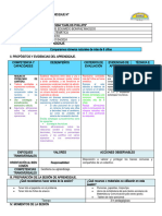 Sesión de Aprendizaje Matemática Comparacion de Números Sexto C 2024