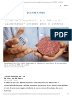 Carne de Laboratório É o Futuro Da Alimentação - Entenda Prós e Contras - 09 - 02 - 2021 - UOL ECOA