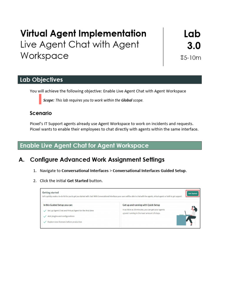 Live Agent Chat With Agent Workspace | PDF | Information Technology ...