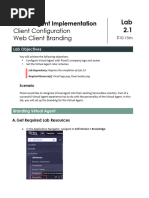 Client Configuration - Web Client Branding