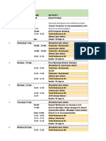 AYO 2020 Autumn Season - Draft Schedule Outline As at 070220