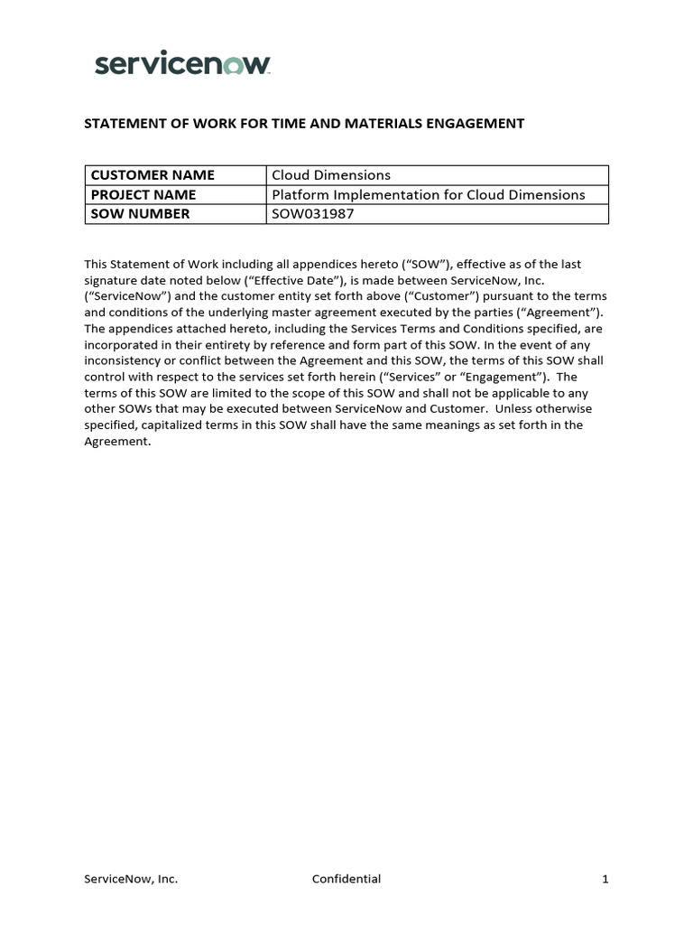Snpi - Sow For Time and Materials Engagement | PDF | Scrum (Software ...