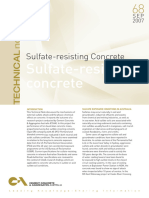 Sulfate Resisting Concrete