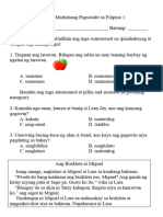 q3 Periodical Test in Filipino 1