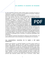 Algunas Pistas para Planificar El Encuentro de Formación Virtual Sincrónico