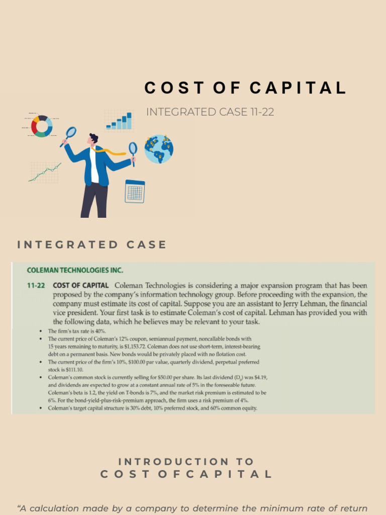 COST OF CAPITAL SOLVED PROBLEMS PDF 2022 visual data 8