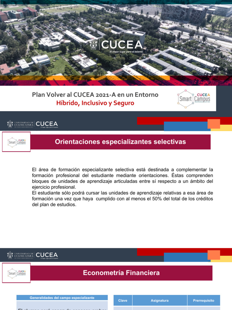 Formación Especializante CUCEA 2021-A | PDF | Econometría | Economias