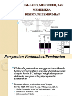 Memeriksa Dan Mengukur Resistansi Pembumian