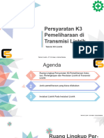 Persyaratan K3 Pemeliharaan Perlengkapan Listrik Pada Transmisi Listrik