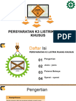 Persyaratan K3 Listrik Ruang Khusus