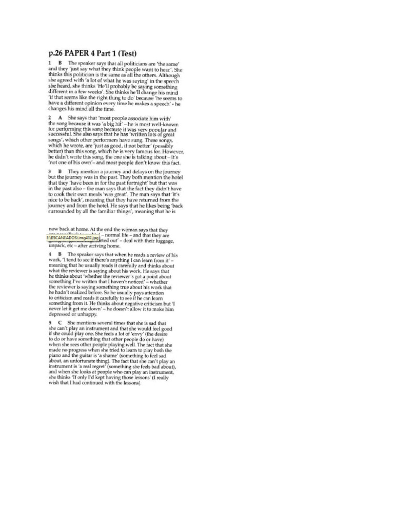 B2 First Listening Parts 1 And 2 Sample Papers Fce Test Builder Test 1