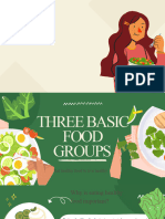 Green and Beige Illustrative Healthy Food Presentation
