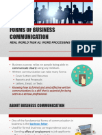 2.7 (PPT) Forms of Business Communication