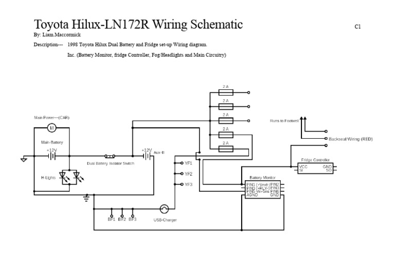 Toyota Hilux Wiring Schematic | PDF