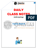 Anthropology _ Family (Part 04) __ Daily Class Notes