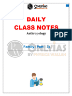 Anthropology - Family (Part 03) - Daily Class Notes