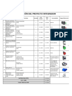 Cotizacion del Proyecto