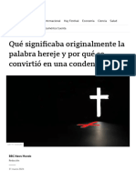 Herejía_ Qué Significaba Originalmente La Palabra Hereje y Por Qué Se Convirtió en Una Condena - BBC News Mundo