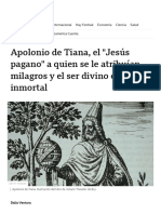 Apolonio de Tiana, el _Jesús pagano_ a quien se le atribuían milagros y el ser divino e inmortal - BBC News Mundo