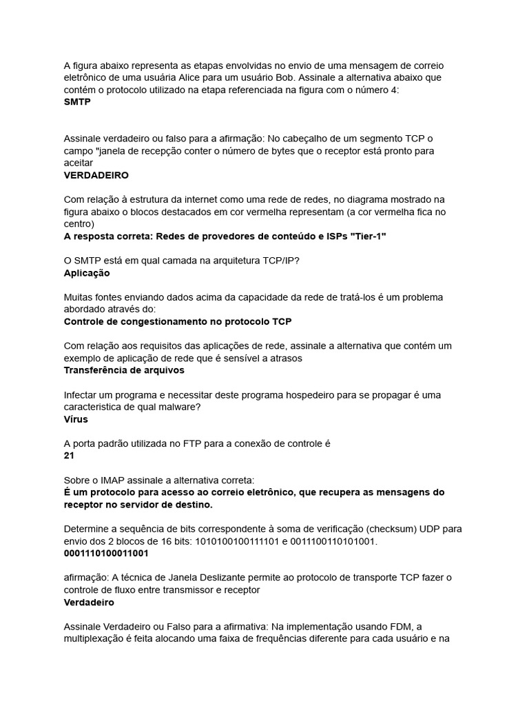 Protocólos e Controle em Redes TCP/IP | PDF | Protocolo de controle de ...