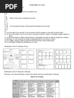 Worksheet in Cpar