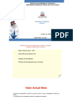 EJEMPLO PASO A PASO DEL CALCULO DEL VPN Y OTRAS HERRAMIENTAS FINANCIERAS