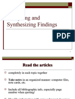 5-Analyzing and Synthesizing Findings