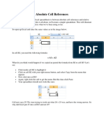 Absolute Cell Reference1