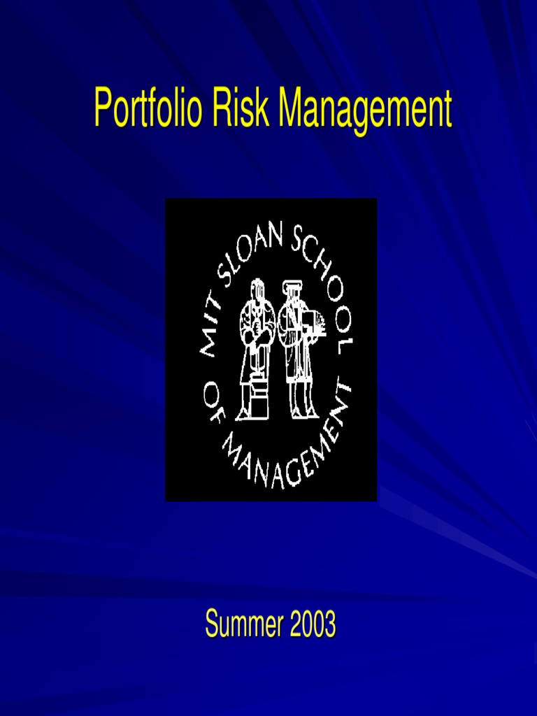 Portfolio Risk Management Strategies | PDF | Covariance ...