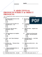 Atg-Quiz-Poss Adj Pron-Subj Obj