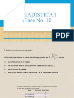 Clase No. 10. Estadística I