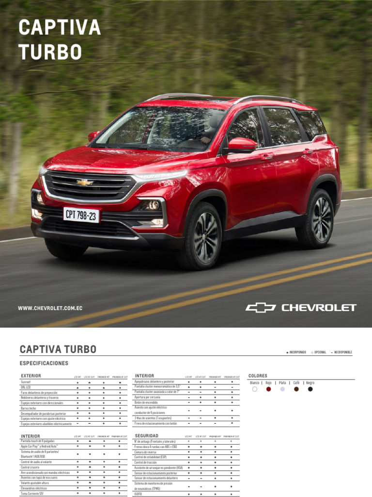 Captiva | PDF | Tecnología de vehículos | Vehículos con tracción delantera