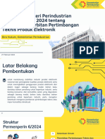 Biro Hukum Bahan Paparan Sosialisasi Permenperin 6 Tahun 2024 Tata Cara Penerbitan Pertimbangan Teknis Produk Elektronik