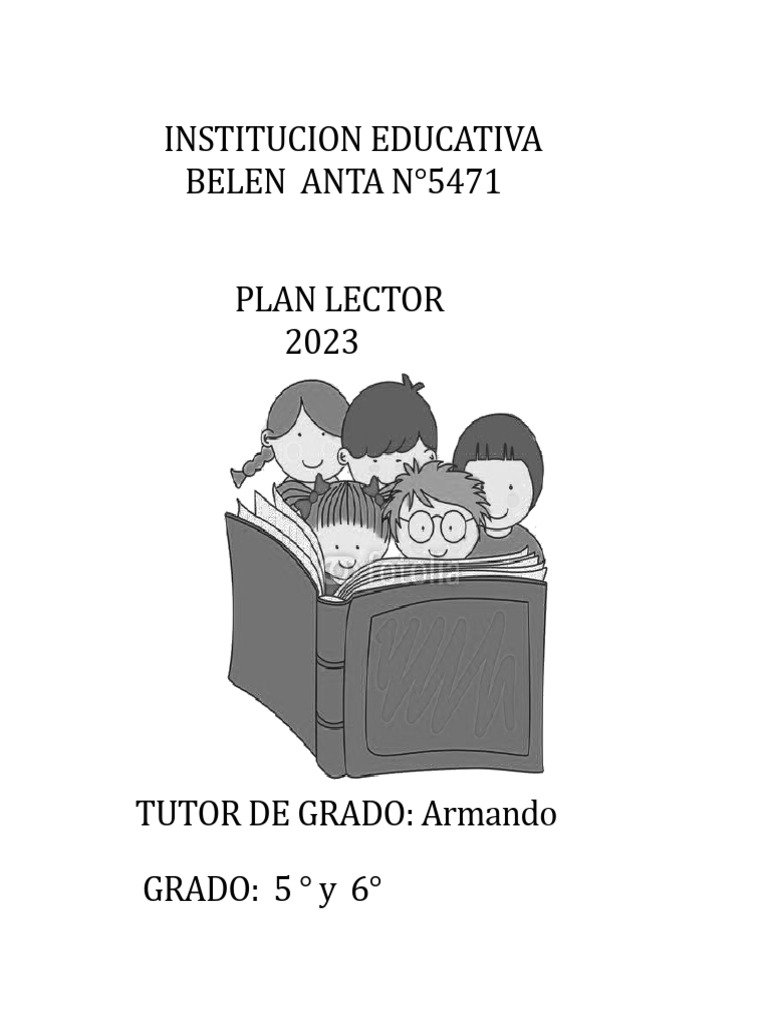 Plan Lector 2023: Fomento de la Lectura | PDF | Educación primaria ...