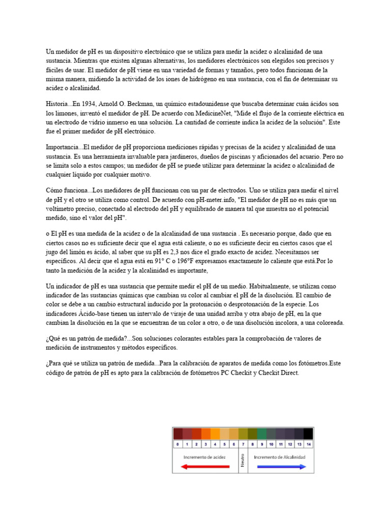 El PH | PDF | Ph | Química Física