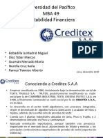 Presentación Trabajo Grupal CF-Creditex S.A.A.