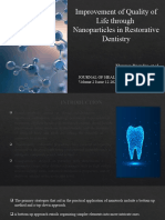Endodontic journal improvements of quality of life through nanoparticles in restorative dentistry 